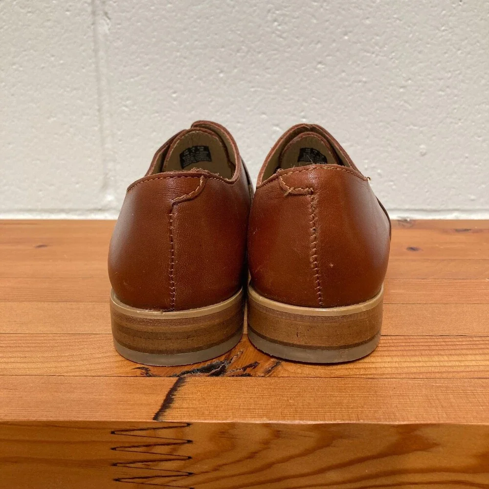 Wolverine NEW 1883 Cognac Leather Slip-On Olive Loafers Shoes - Size 7 - 0320JS